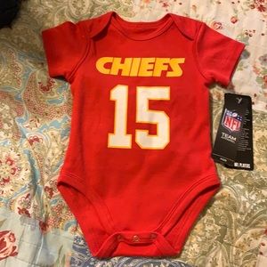 Kansas City Chiefs Mahomes onesie!